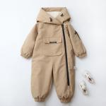 Long Crawling Suit One-piece Hooded Jumpsuit