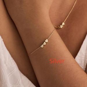 Customized Stainless Steel Heart-shaped Letter Bracelet