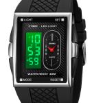 Simple Student Youth Fashion Trend Double Display Multi-functional Sports Waterproof Electronic Watch