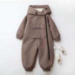 Long Crawling Suit One-piece Hooded Jumpsuit