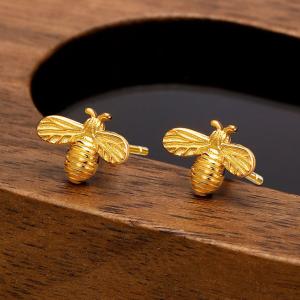 Affordable Luxury Personalized And Minimalist Honeybee Earrings