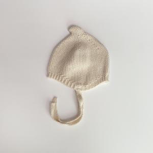 Autumn Winter Korean-style Solid-color Baby Hat With Pacifier-shaped Tip