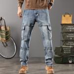 Vintage Heavyweight Multi-pocket Workwear Denim Jeans
