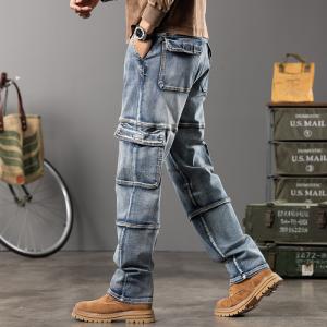 Vintage Heavyweight Multi-pocket Workwear Denim Jeans