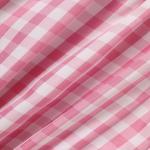 Baby Girl's Cute Bunny Romper Set, Cap Sleeve Bunny Embroidery Outfit With Headband - Pink Checkered Playsuit