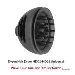 Wave-Curl Dual-Use 2-in-1 Diffuser Multi-Functional Nozzle