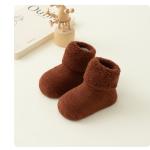 Newborn Baby AutumnWinter Terry-Style Fleece-Lined Non-Slip Floor Socks
